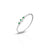 Silver Green Oval Shape Gem Stone Royal Bracelet for Girls