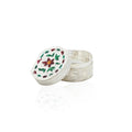 Sleek silver Sindoor box with a modern design for contemporary Pooja rituals