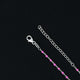 Silver Thin Pink Color Simple Chain for Boys