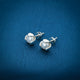 Stylish Silver Pearl Stud Earrings