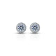 Elegant sterling silver earrings with American diamonds