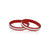 Beautiful Red Bangles with Delicate Silver Engraving