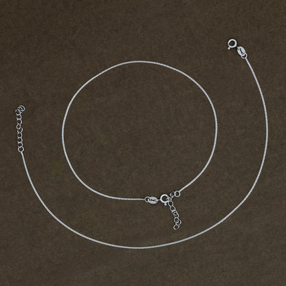 Minimal Silver Chain Anklet