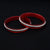 Beautiful Red Bangles with Delicate Silver Engraving