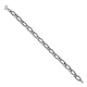 Silver Rope Link Chain Bracelet 