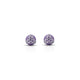 Purple Pearl Beautiful Silver Earrings