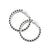 Silver Black &amp; Silver Beads Baby Kada