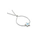 Silver Shiny Star Evil Eye Girls Bracelet