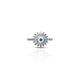 Sterling Silver Spiked Evil Eye Ring for Girls