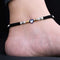 Silver Evil Eye with Silver and Gold Beads Dhaga Payal