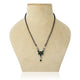 Sterling Silver Green Floral Gemstone Mangalsutra for Women