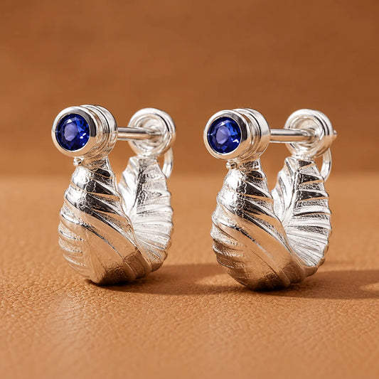 Royal Stone Textured Silver Bali For Boys