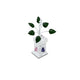 Silver “Gemstone in Lotus” Tulsi Plant for Worship