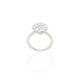 Silver Fashionable Multiple White Gem Girls Ring