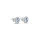 Sophisticated sterling silver earrings featuring American diamonds