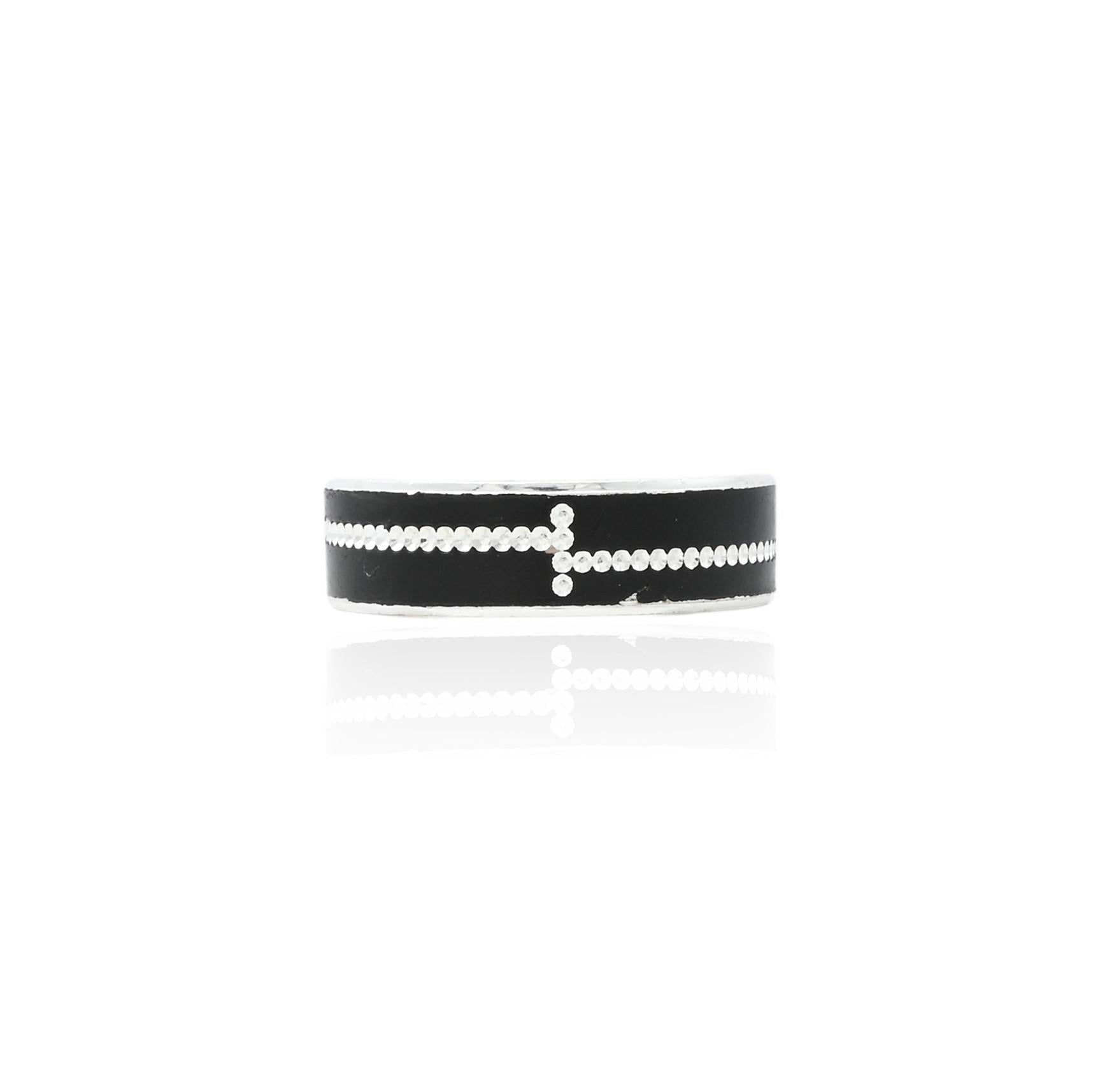 Silver 'Keep It Simple' ring for boys, featuring a sleek and minimalist design