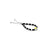 Silver Black and Silver Beads with Center Duck Anklet for Girls