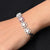 Silver White Gem Bracelet