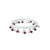 Silver Premium “Dazzling Grace” With Maroon Stone Kada Payal