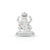 Silver Lakshmi Idol for Home Decor or Worship