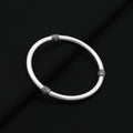 Stylish silver girls' kada featuring an easy-to-wear design