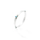 Silver Sharpest Aqua colour design Kada