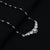 Silver CZ Gem Stone Mangalsutra for Girls