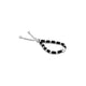 Silver Black and Silver Beads Anklet for Girls