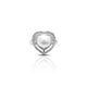 Sterling Silver "Pearl in the Heart" Ring for Women