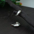 Boys Silver Bali Earrings with Plain Look & Stones