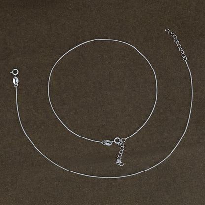 Plain Silver Anklet Minimal Everyday Wear