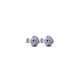 Purple Pearl Beautiful Silver Earrings