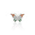 Silver 'Fly Over On the Sky Butterfly' ring for girls, featuring a delicate butterfly design symbolizing freedom.