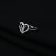 Sterling Silver 'Love In My Heart' Heart-Shaped Ring for Girls