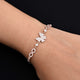 Stylish sterling silver bracelet with a butterfly motif and infinite loop design for boys