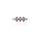 Silver Fashionable Multi-Colour Girl's Ring