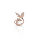 925 Silver Exclusive "Sparkling Bats" Ring for Girls