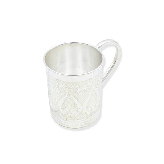 Handcrafted silver Tom cup, perfect for special occasions