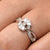 Charming Sterling Silver Ring for Girls with Infinite Flower Design