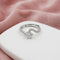 925 Sterling Silver Adjustable Solitaire CZ Ring for Women
