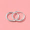 925 Sterling Silver Textured Hoop Earrings for Women