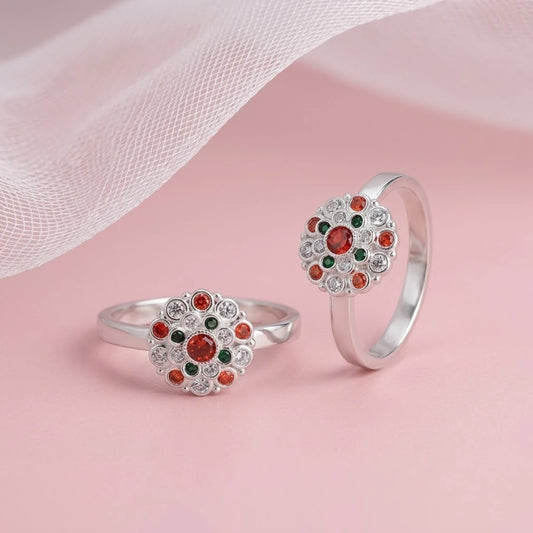 925 Silver Charming Stone Toe Rings