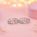 925 sterling silver adjustable heart design toe rings pair on soft pink background with luxury jewelry photography