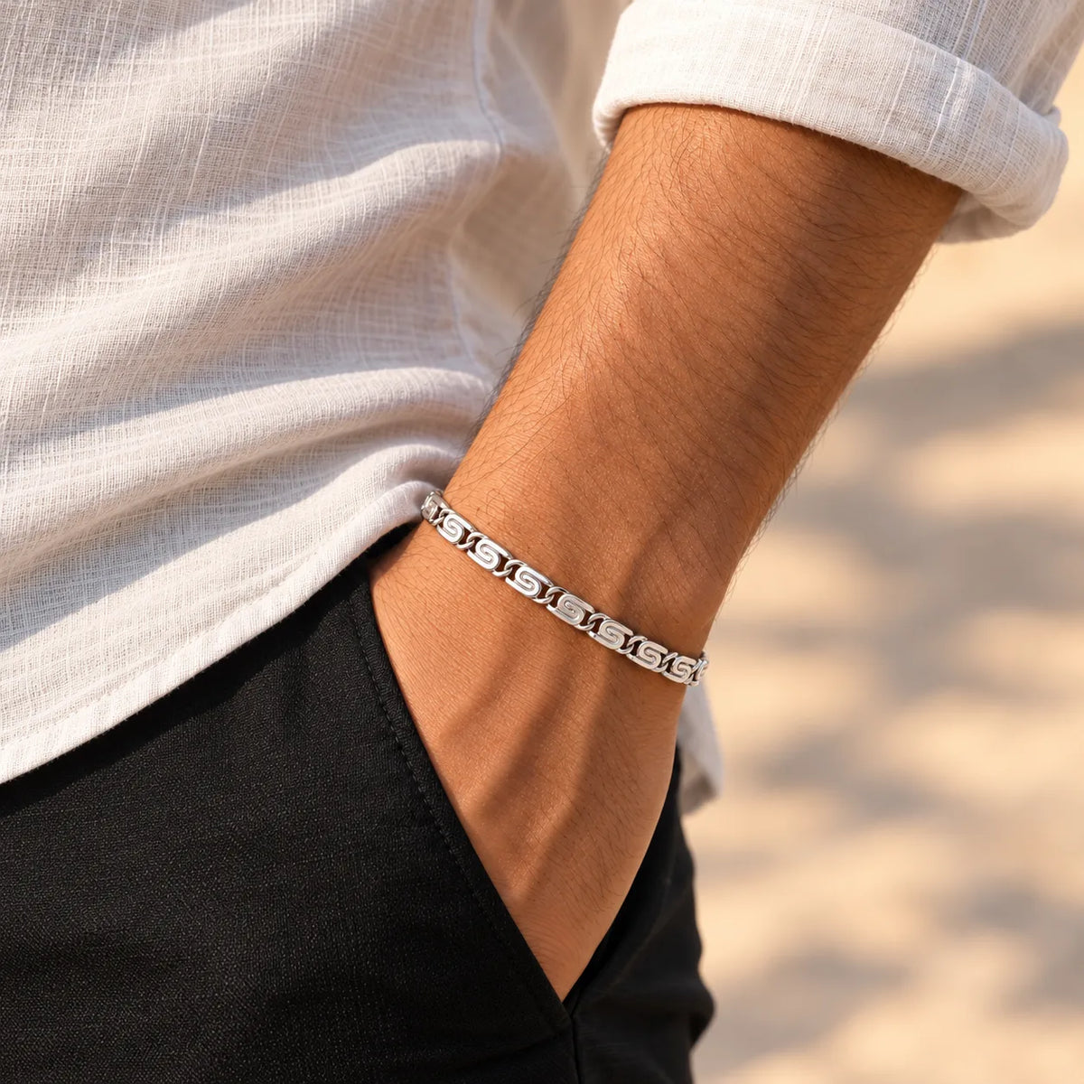 925 Sterling Silver S-Link Chain Bracelet for Girls & Boys