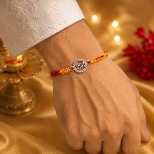925 Sterling Silver Shree Ram Rakhi Online | Premium Rakhi for Brother