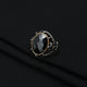 Silver Antique Blackbone Boys Ring