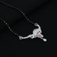 Silver Growing Flower Design Mangalsutra for Girls