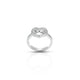 Charming Sterling Silver Heart Ring for Girls with 'Deep Love' Design