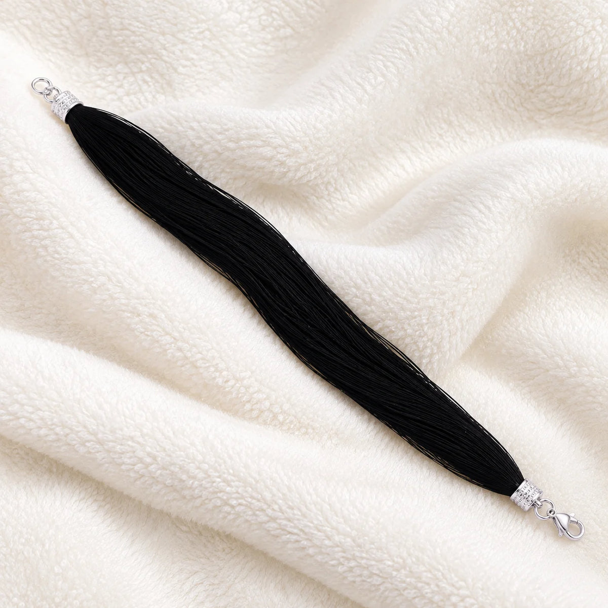 Silver Exclusive Black Moli Bracelet for Men