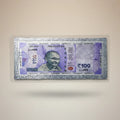 999 Pure Silver Plated 100 Rupees Currency Note